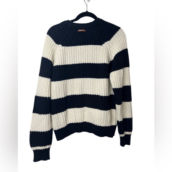 Trovata Birds of Paradis Black Striped Cardigan Size L - Picture 4 of 7